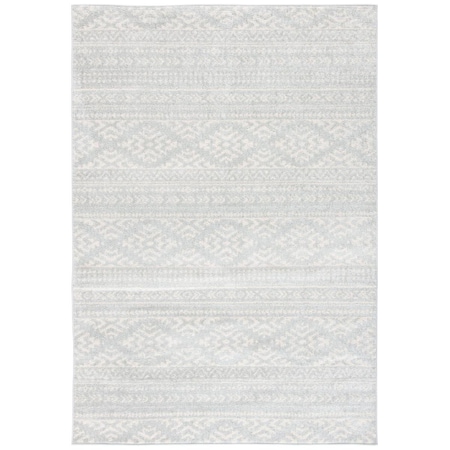 Safavieh 10 x 10 ft. Tulum Square Global Rug - Light Grey & Ivory TUL272F-10SQ
